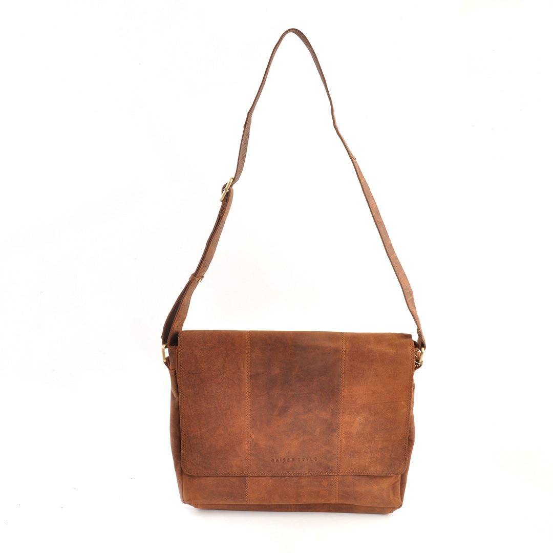 Leather Satchel Cognac Kaisercraft