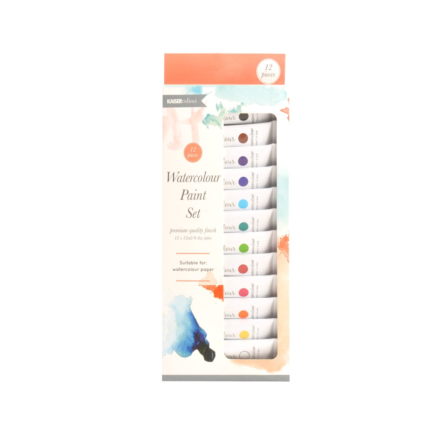 Watercolour Paint Tubes 12pk