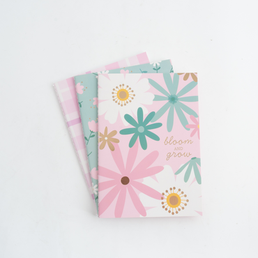 A5 3Pk Notebook - Blossom