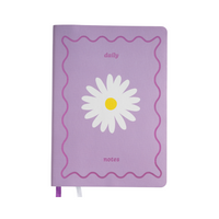 A5 Pu Notebook - Daily Daisy