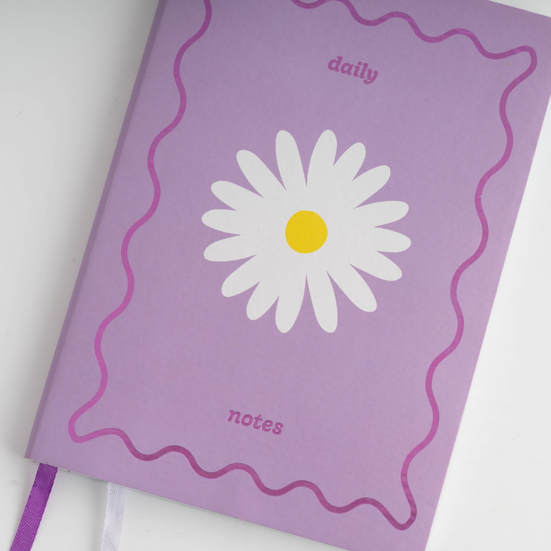 A5 Pu Notebook - Daily Daisy