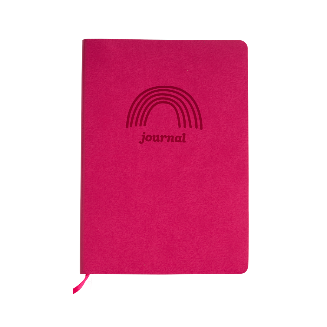 A5 Pu Notebook - Magenta Journal