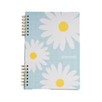 A5 Spiral Notebook - Blue Daisy