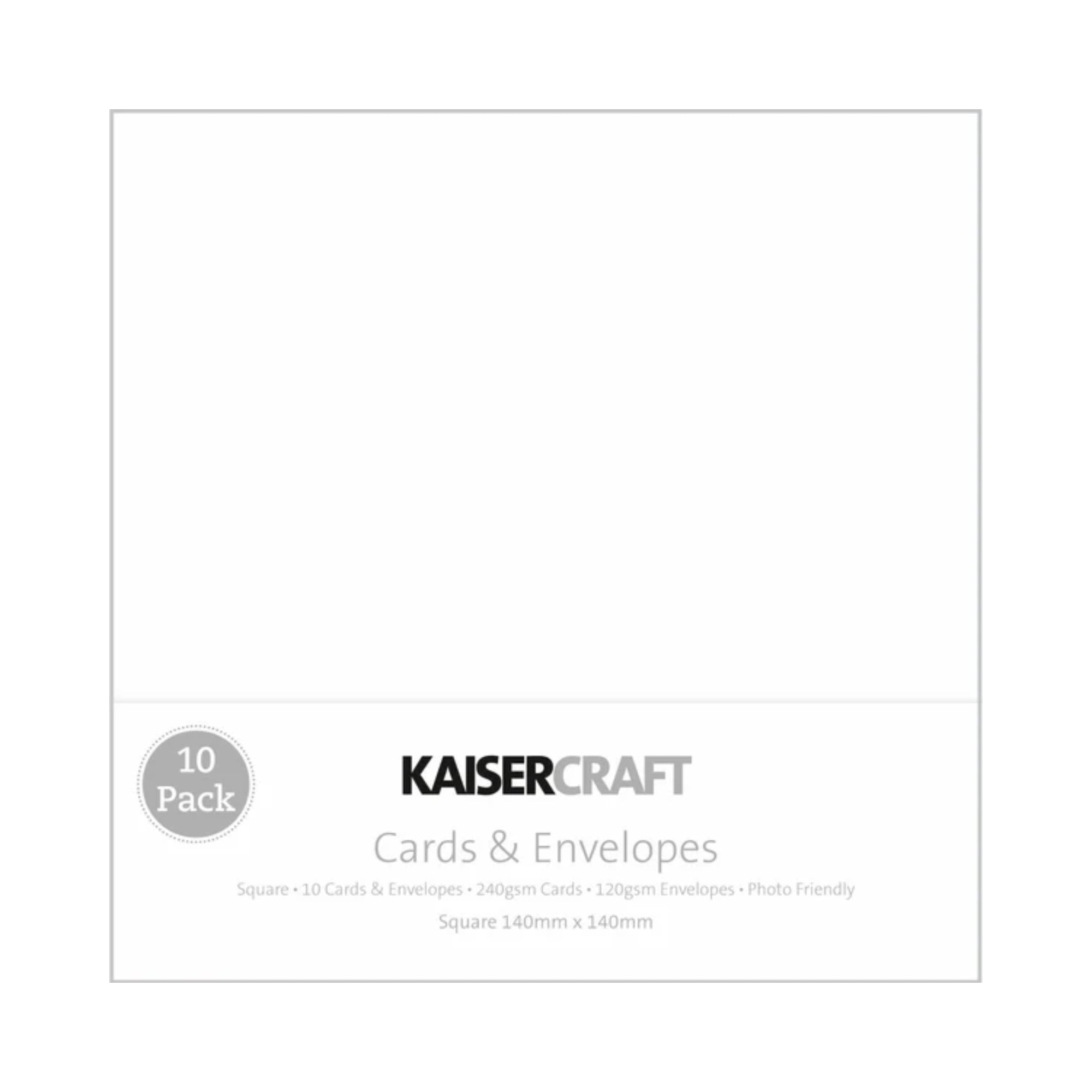 Square Card Pack - White