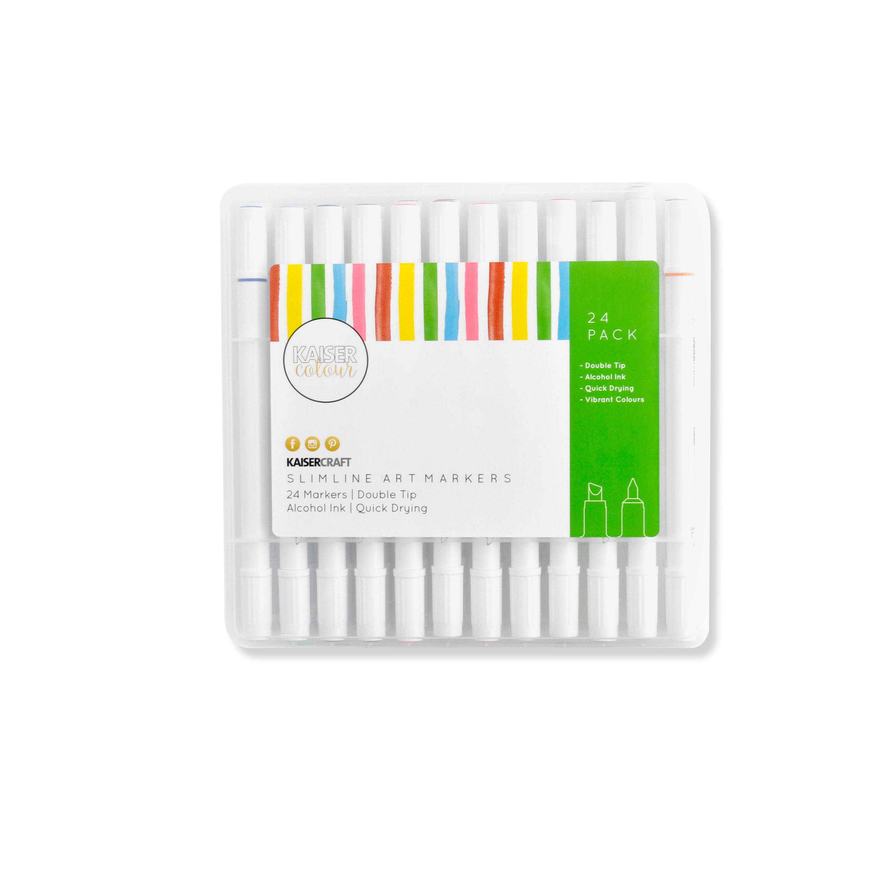 Kaisercolour Slimline Art Markers 24pk