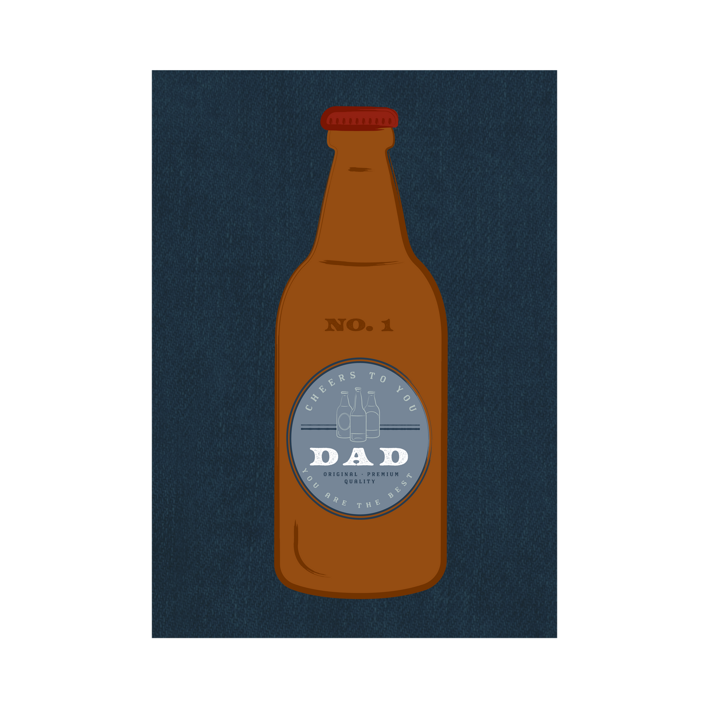 Greeting Card Fathers Day - Cheers Dad