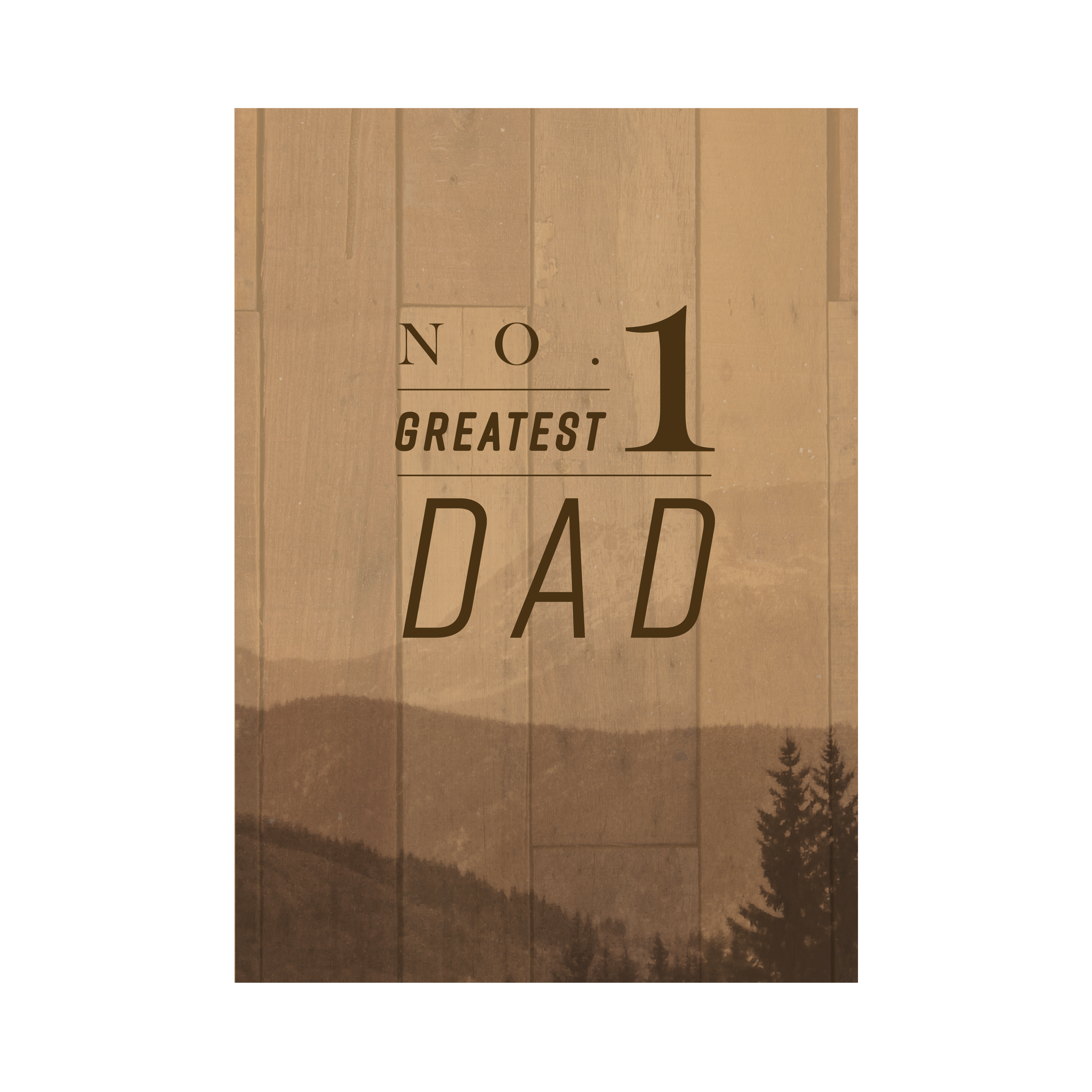 Greeting Card Fathers Day - No.1 Greatest