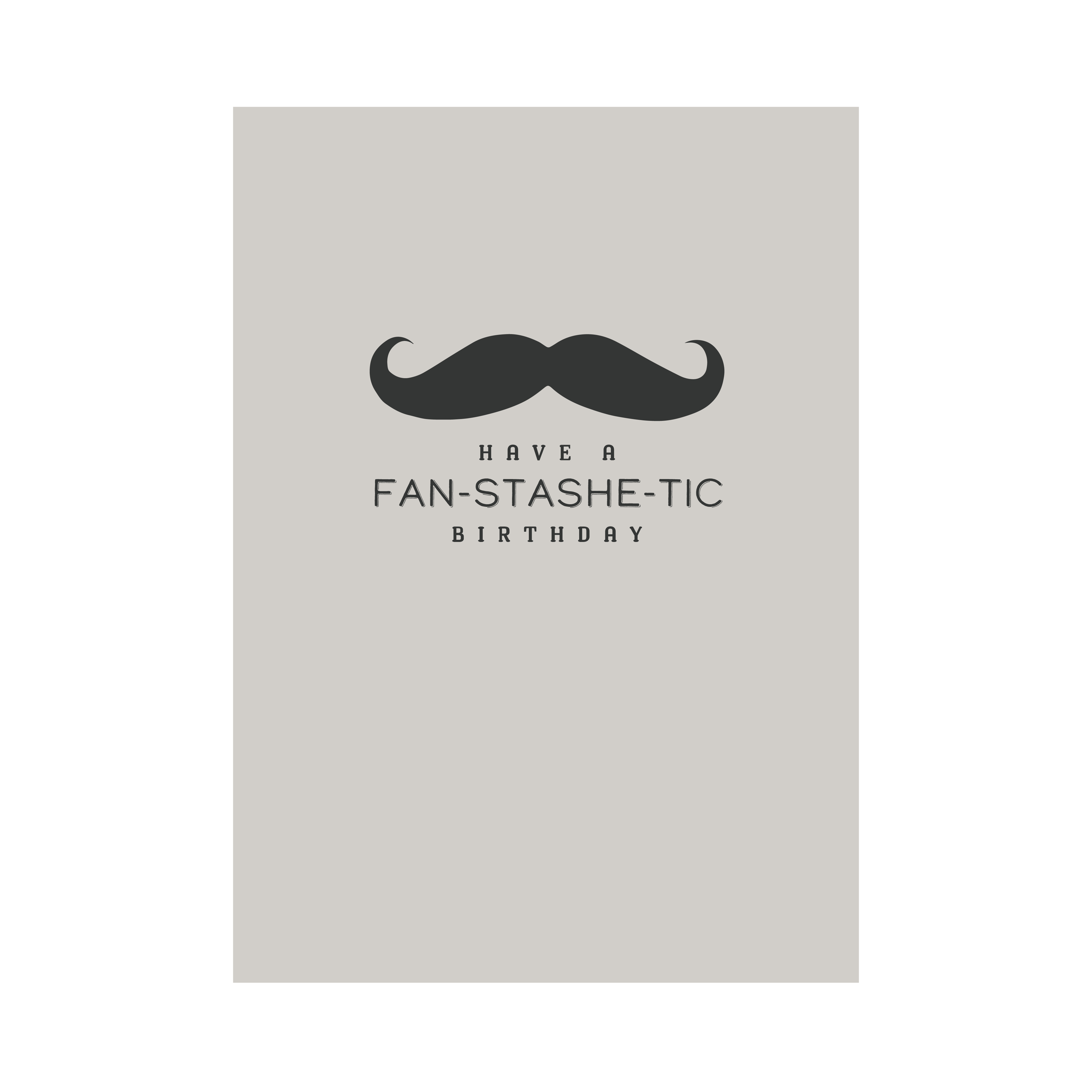 Greeting Card For Him - Moustache