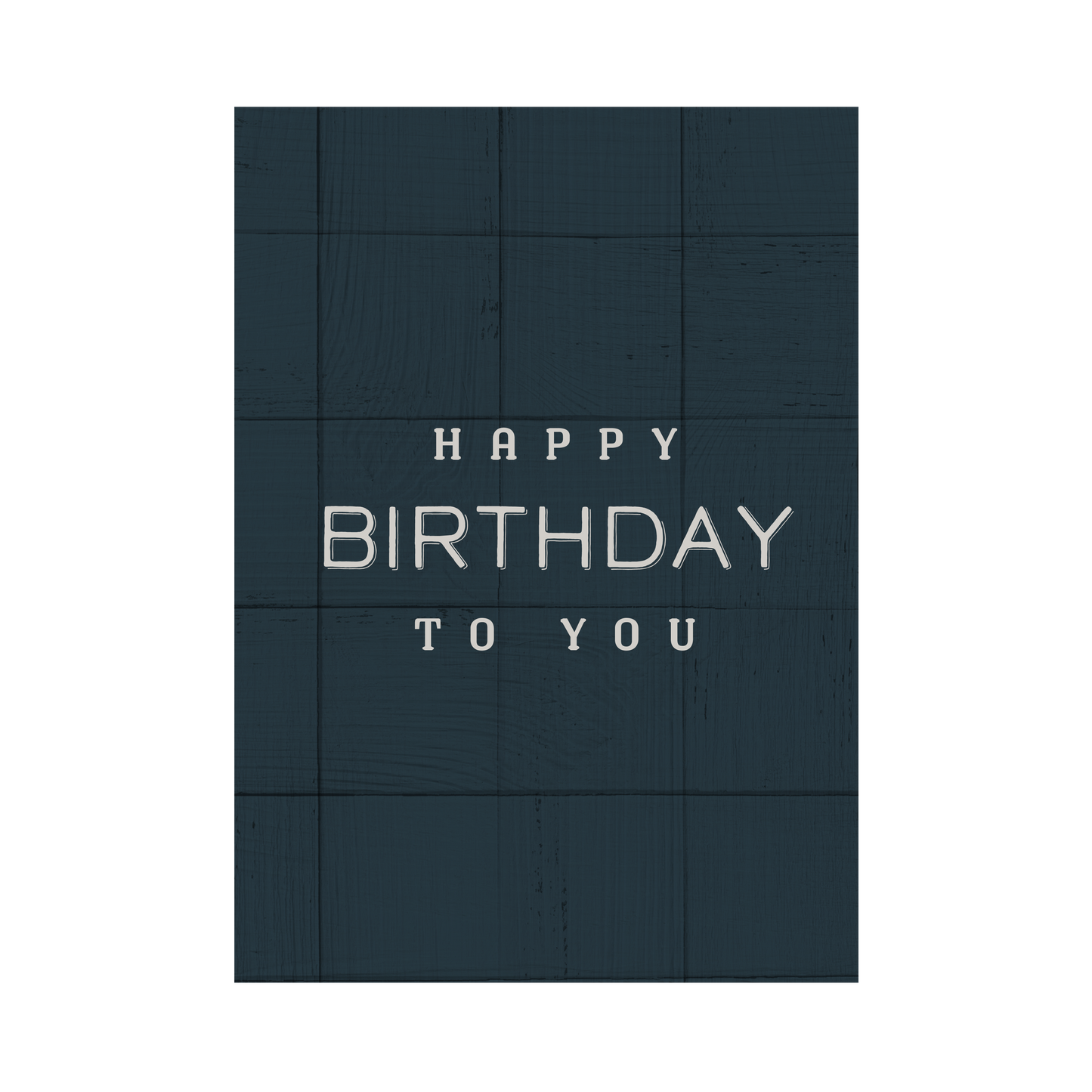 Greeting Card For Him - Navy Check Birthday