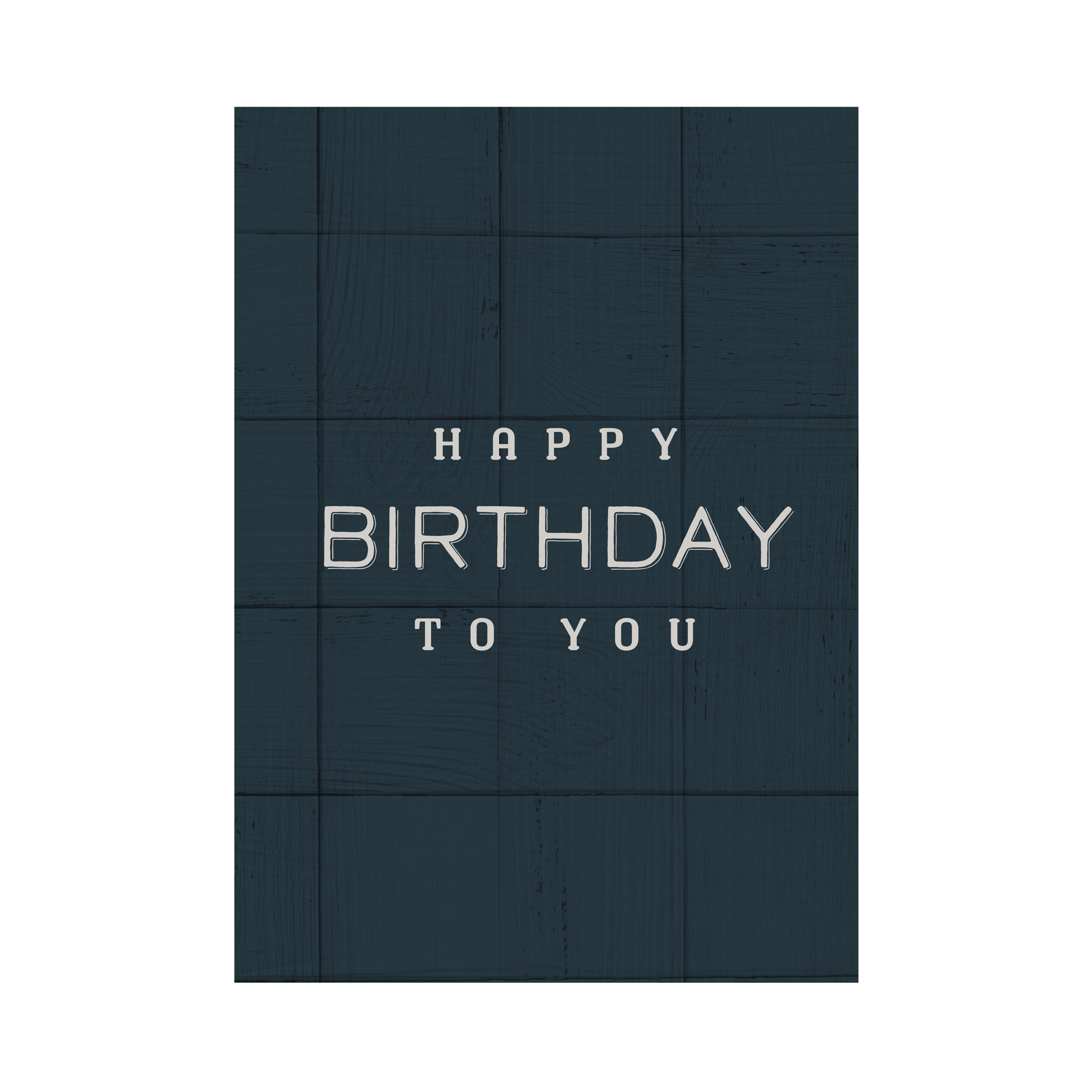 Greeting Card For Him - Navy Check Birthday