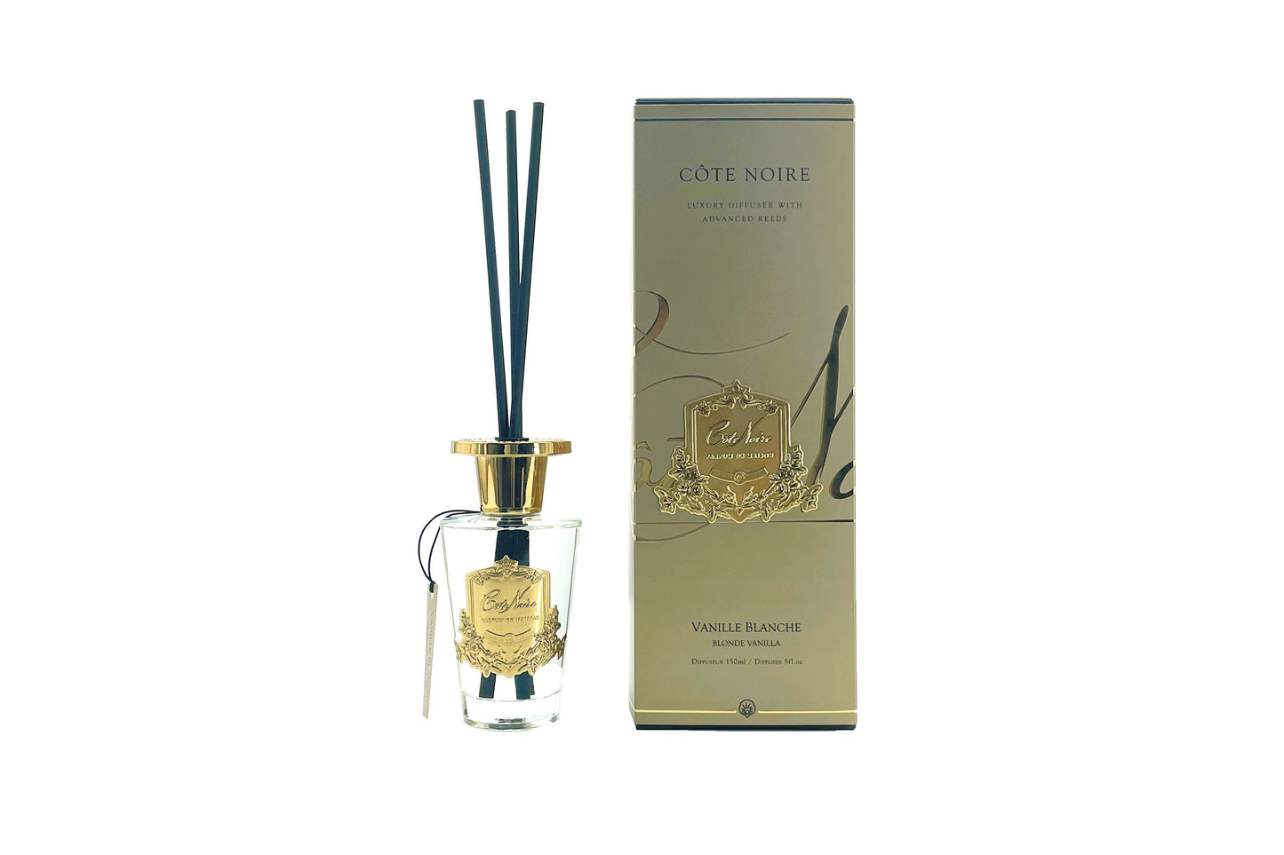 Cote Noire - Blonde Vanilla - 150ml Gold Diffuser