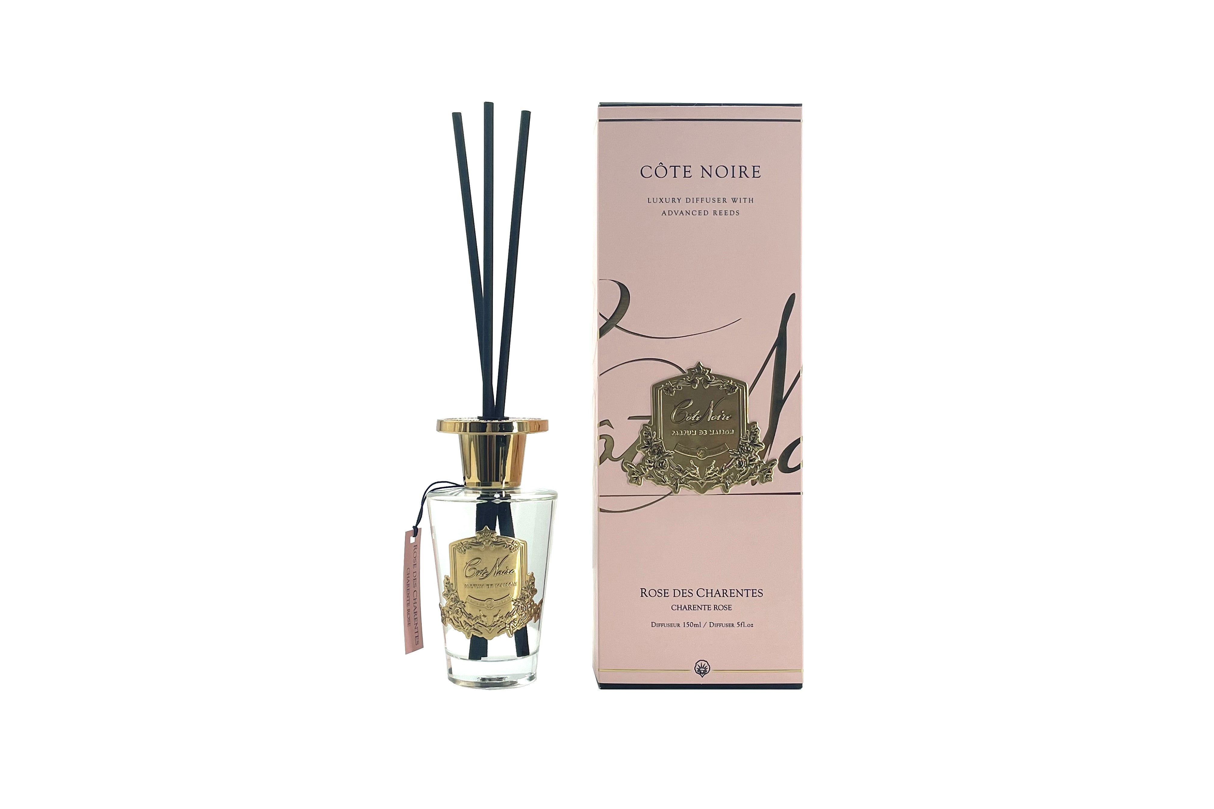 Cote Noire - Charente Rose - 150ml Gold Diffuser