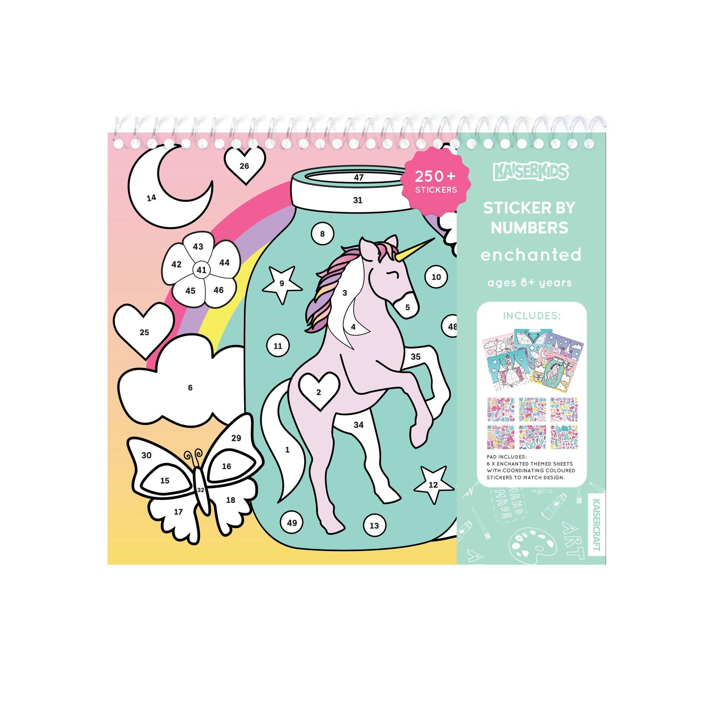 Kids Sticker By Number - Enchanted