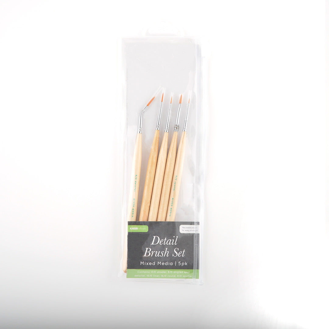 Mixed Media Detail Brushes 5pk