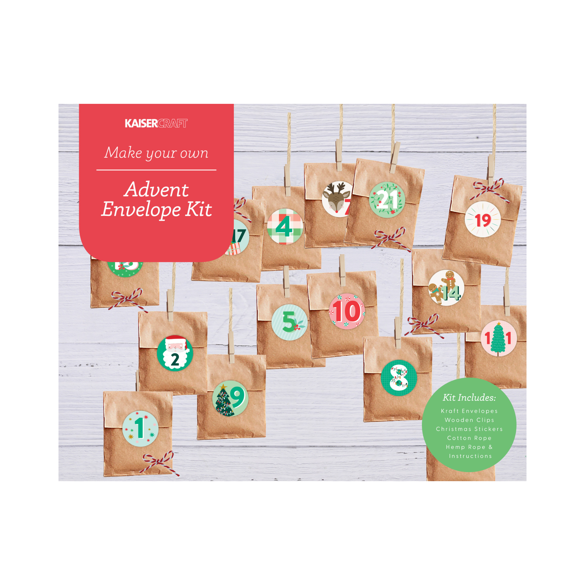 Make Your Own Advent Envelope Kit