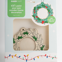 Paint Your Own Wooden Frame Decoration - Wreath