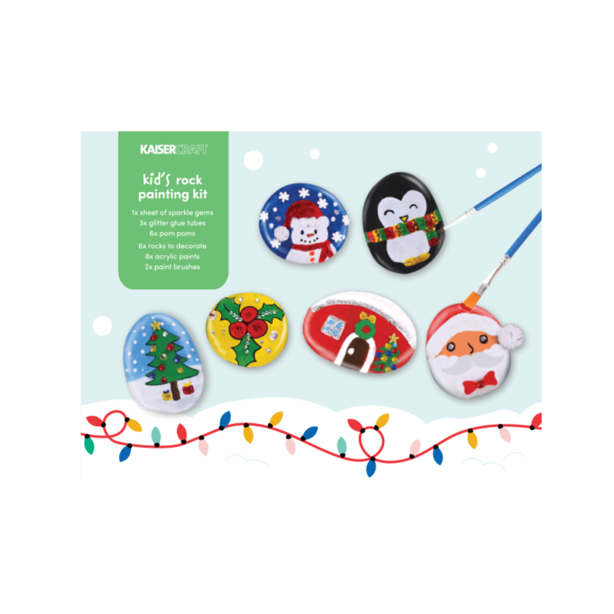 Christmas Kids Rock Painting Kit