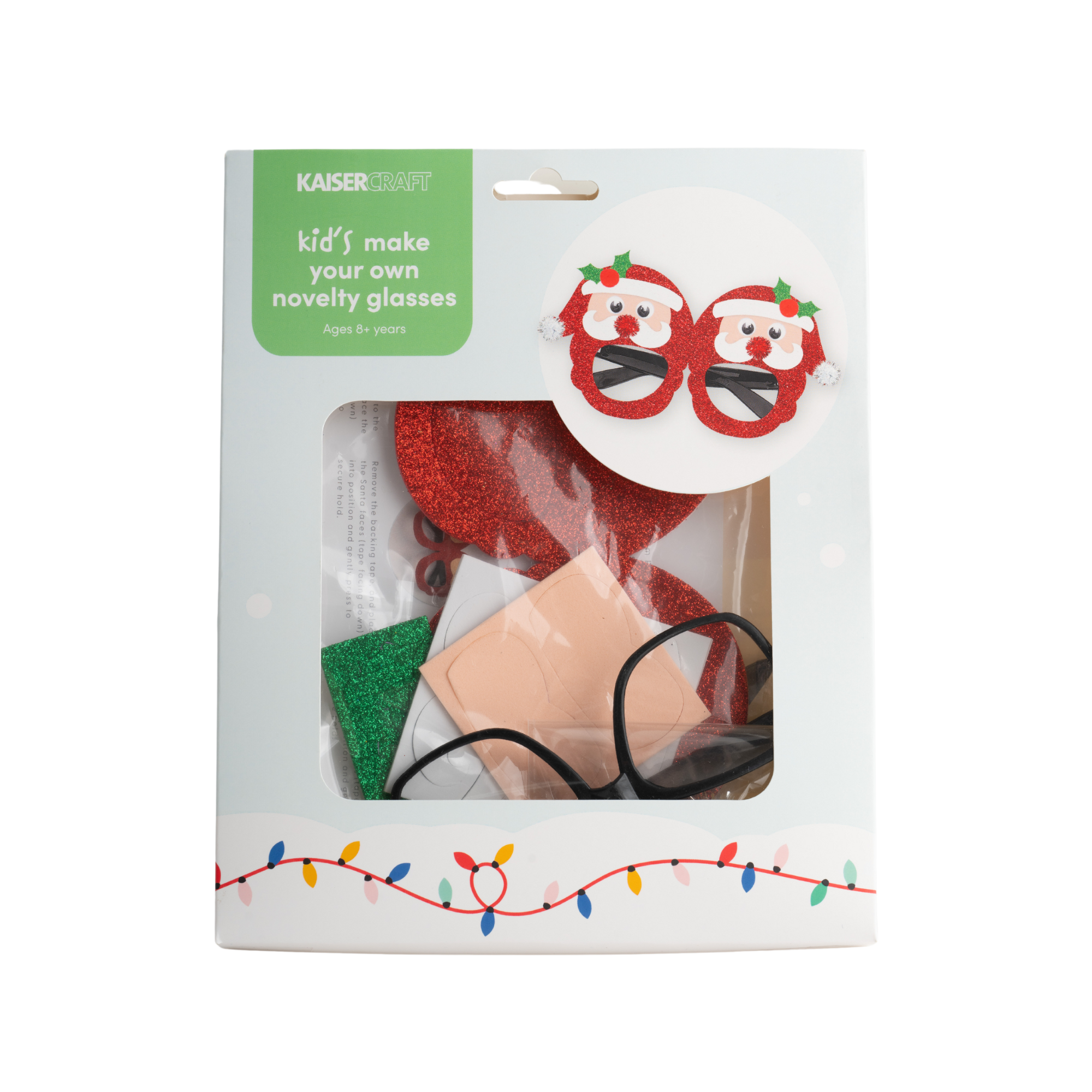 Make Your Own Novelty Glasses - Santa