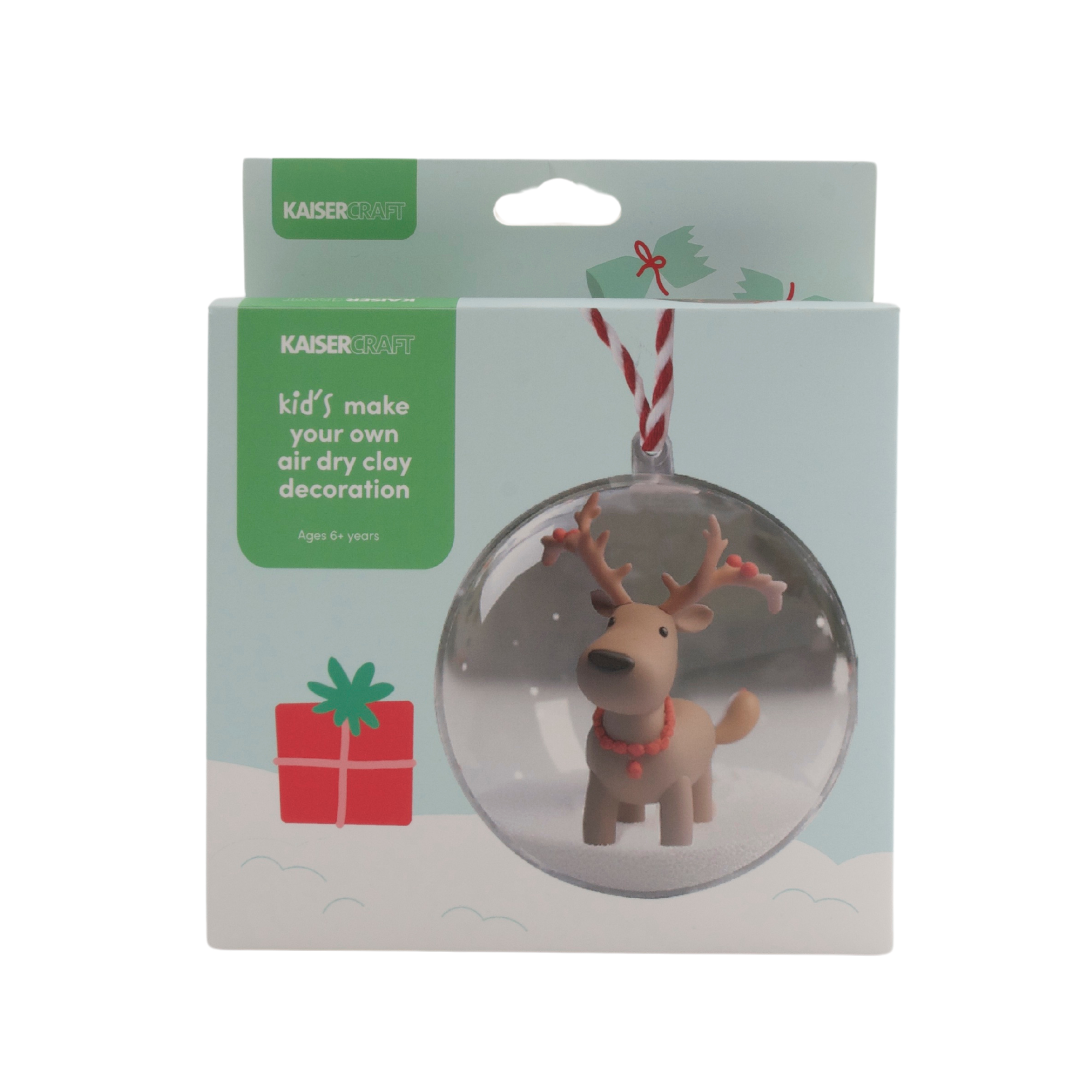 Christmas Kids Make Your Own Air Dry Clay Decoration - Reindeer