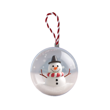 Christmas Kids Make Your Own Air Dry Clay Decoration - Snowman