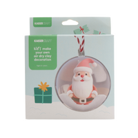 Christmas Kids Make Your Own Air Dry Clay Decoration - Santa