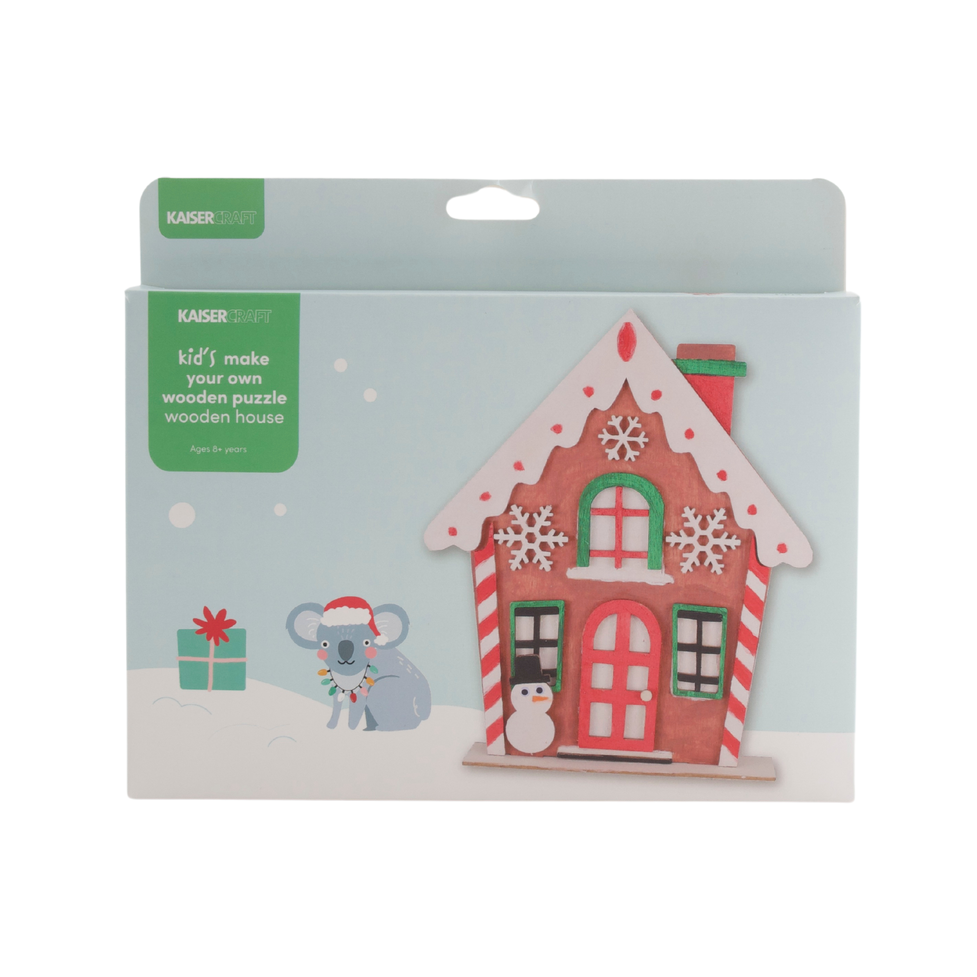 Christmas Kids Make Your Own Wooden Puzzle - Wooden House