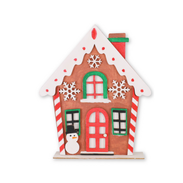 Christmas Kids Make Your Own Wooden Puzzle - Wooden House