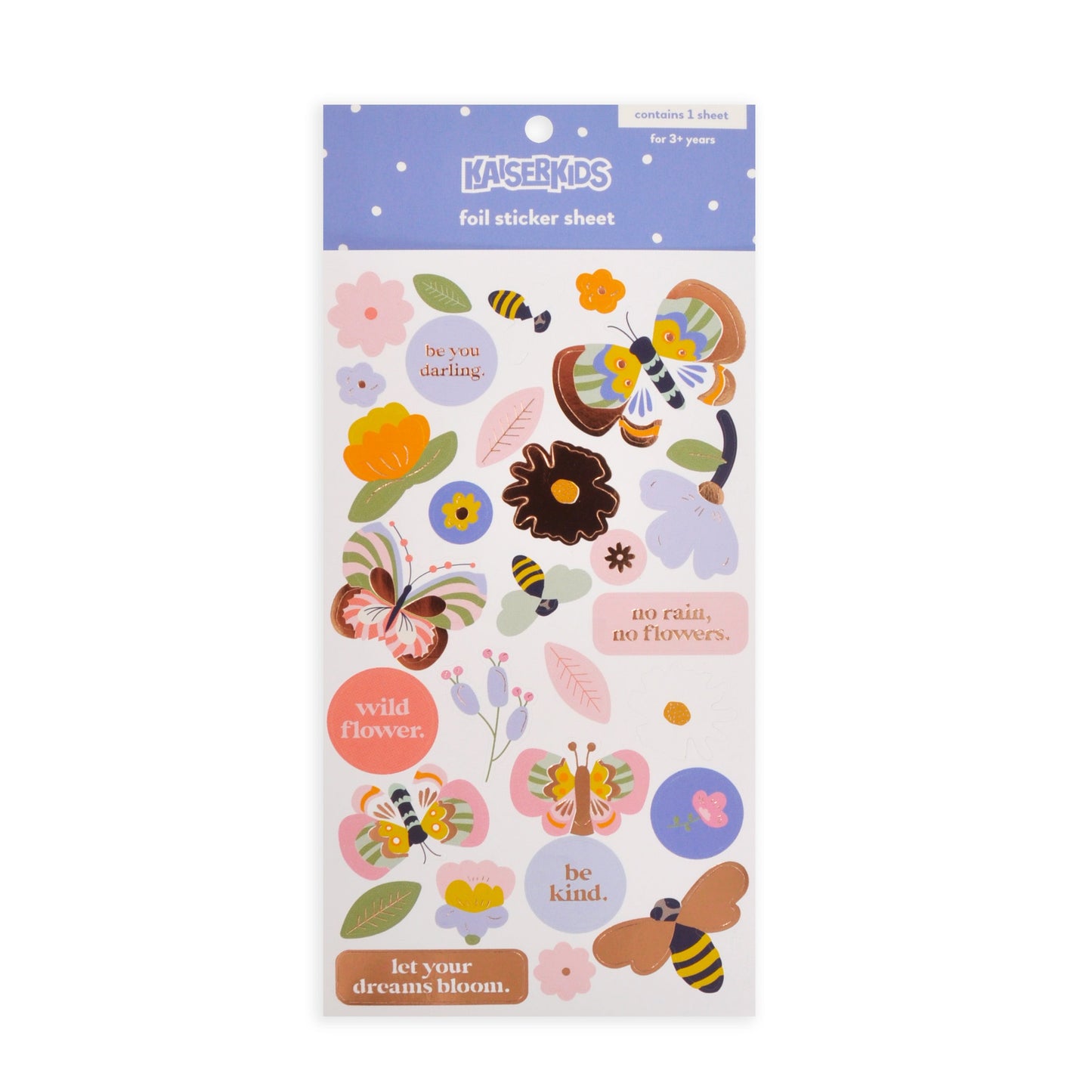 Kids Sticker Sheet Holographic - FLOWER POWER