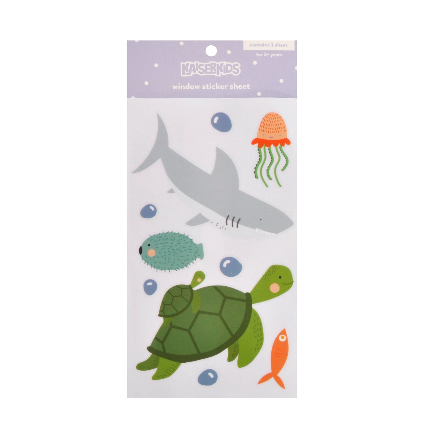 Kids Sticker Sheet Window - UNDERWATER