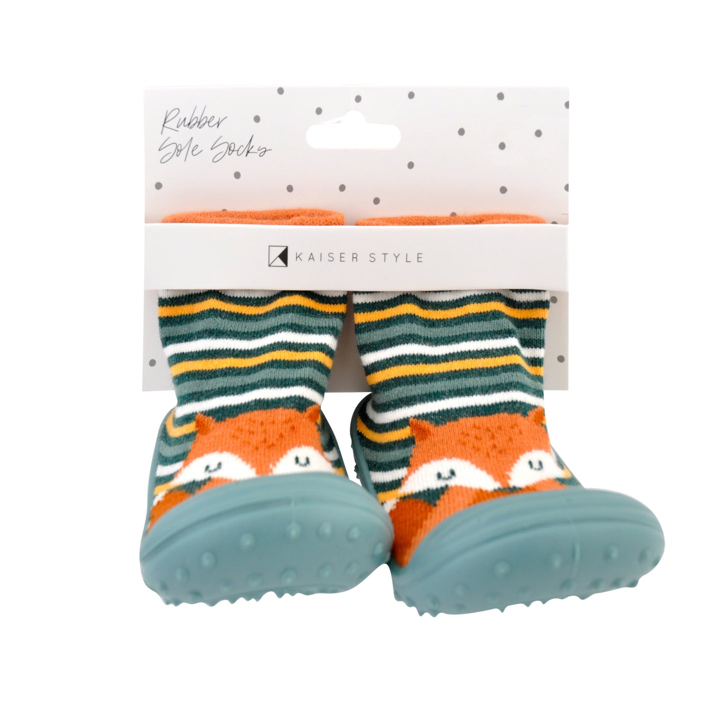 Baby Rubber Socks - Fox 12-18 Months