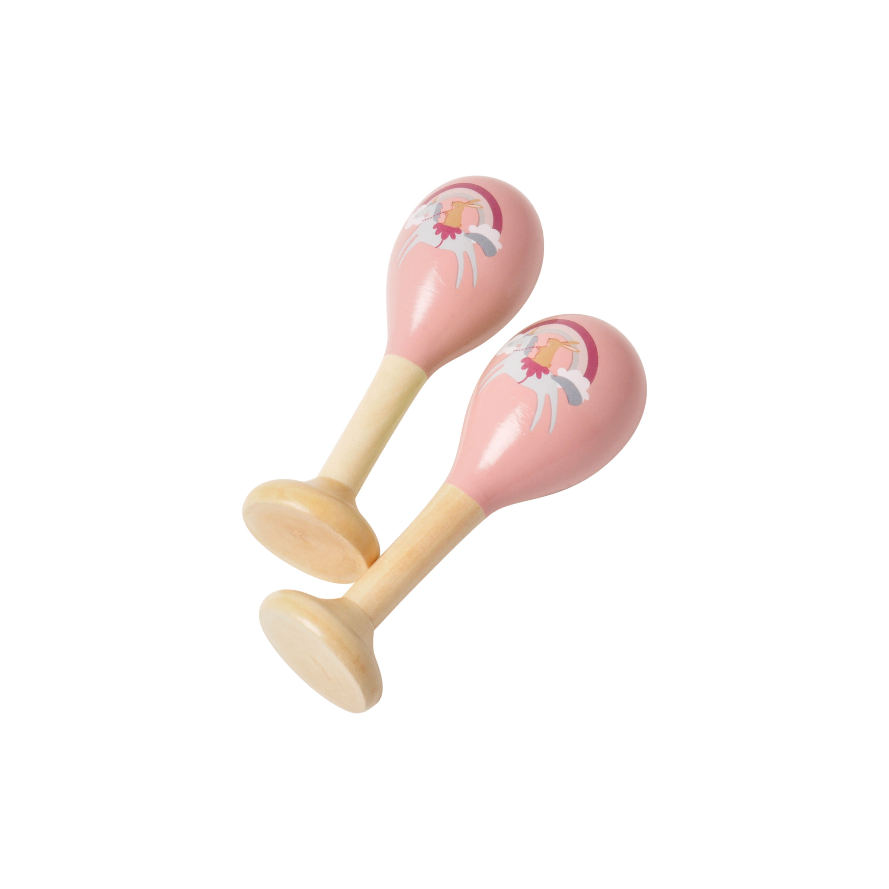 Wooden Maracas - Unicorn