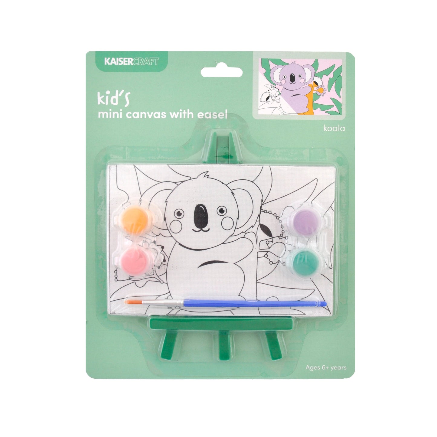 PBN Mini Canvas with Easel - Koala