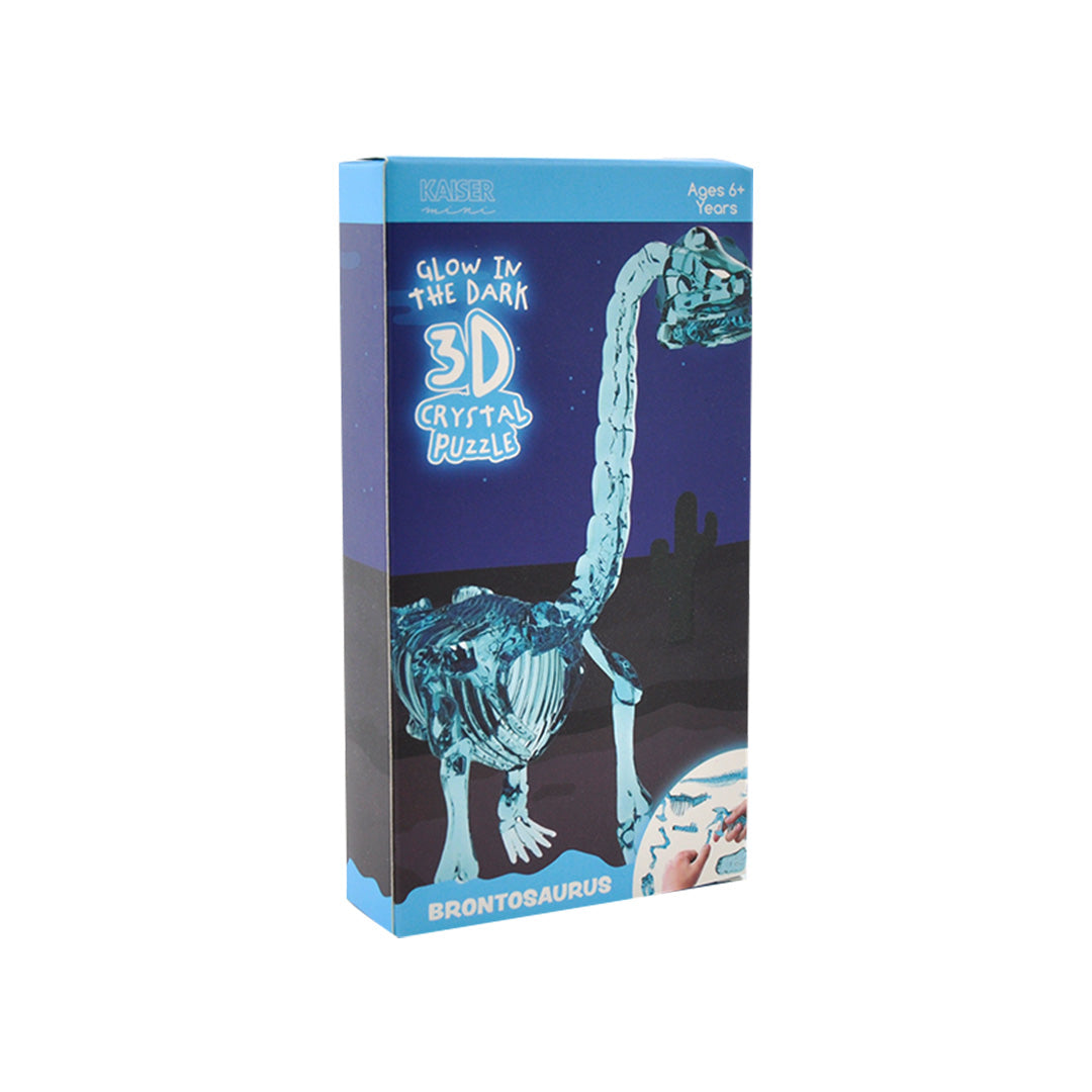 Glow In The Dark 3D Crystal Puzzle - Brontosaurus