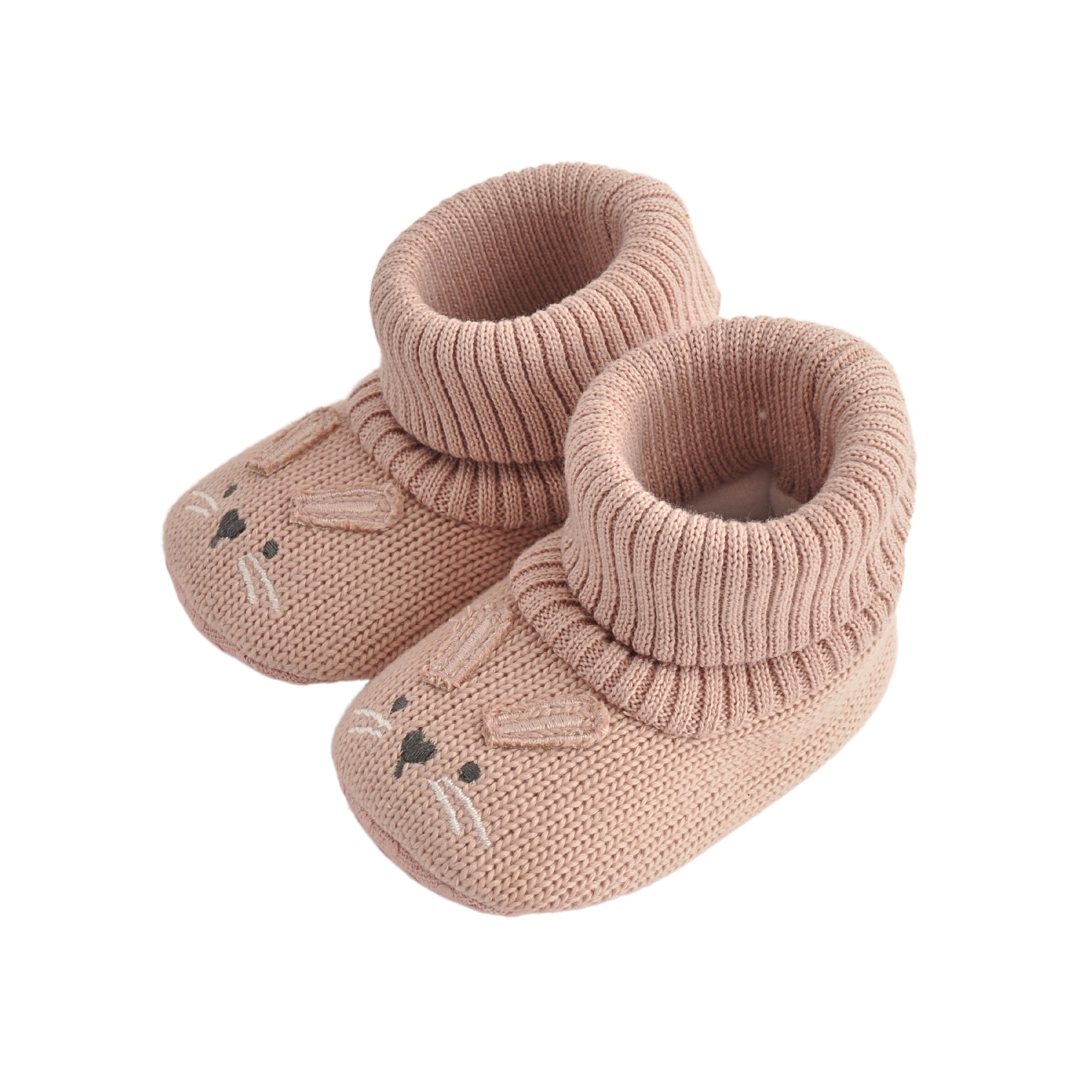 Baby Novelty Knitted Booties 0-6M - Bunny