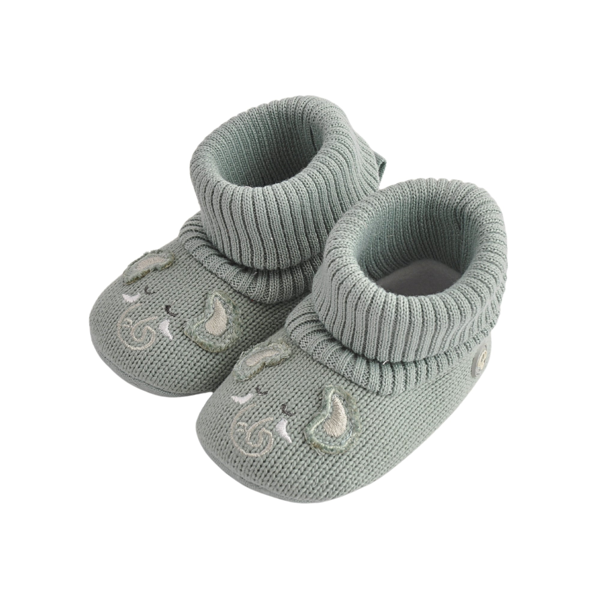 Baby Novelty Knitted Booties 0-6M - Elephant