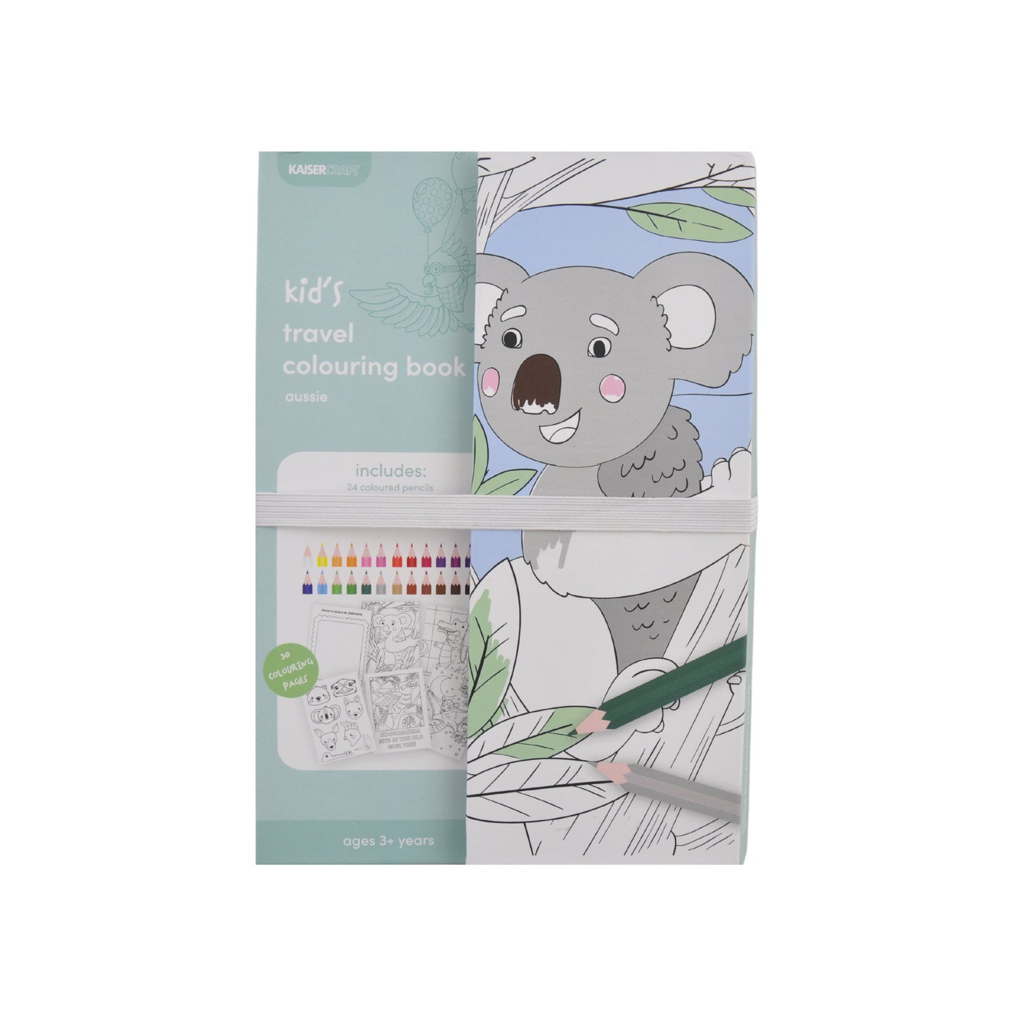 A5 Travel Colouring Book & Pencil Set - Aussie