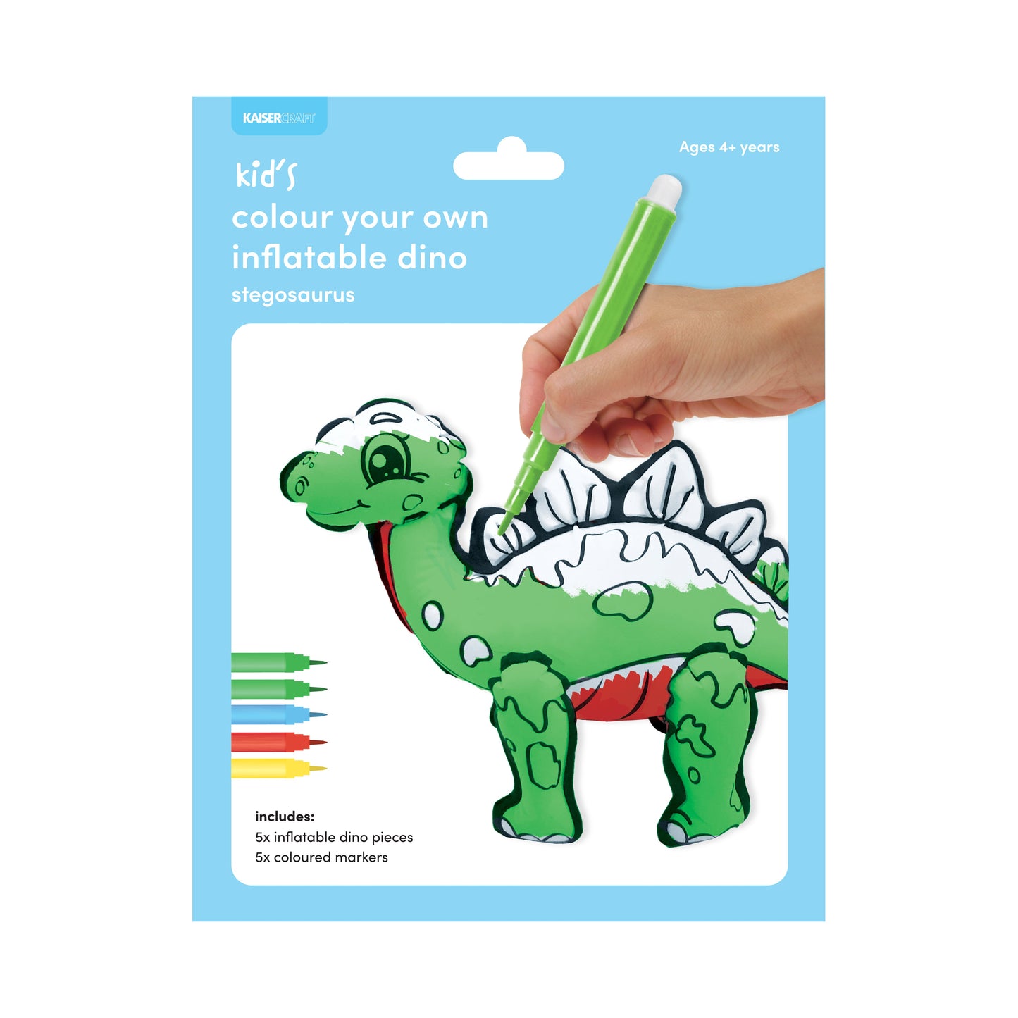 Colour Your Own Inflatable Dino - Stegosaurus