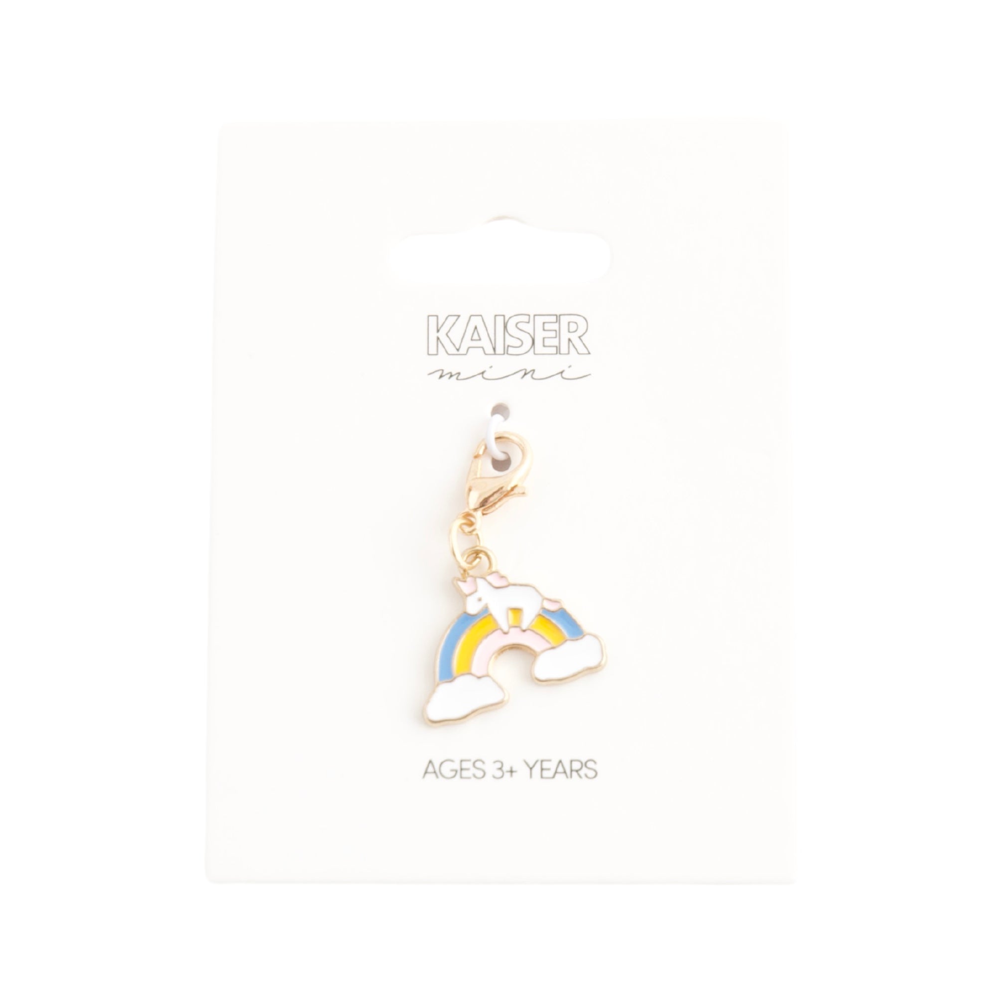 Charm - Gold Rainbow Unicorn