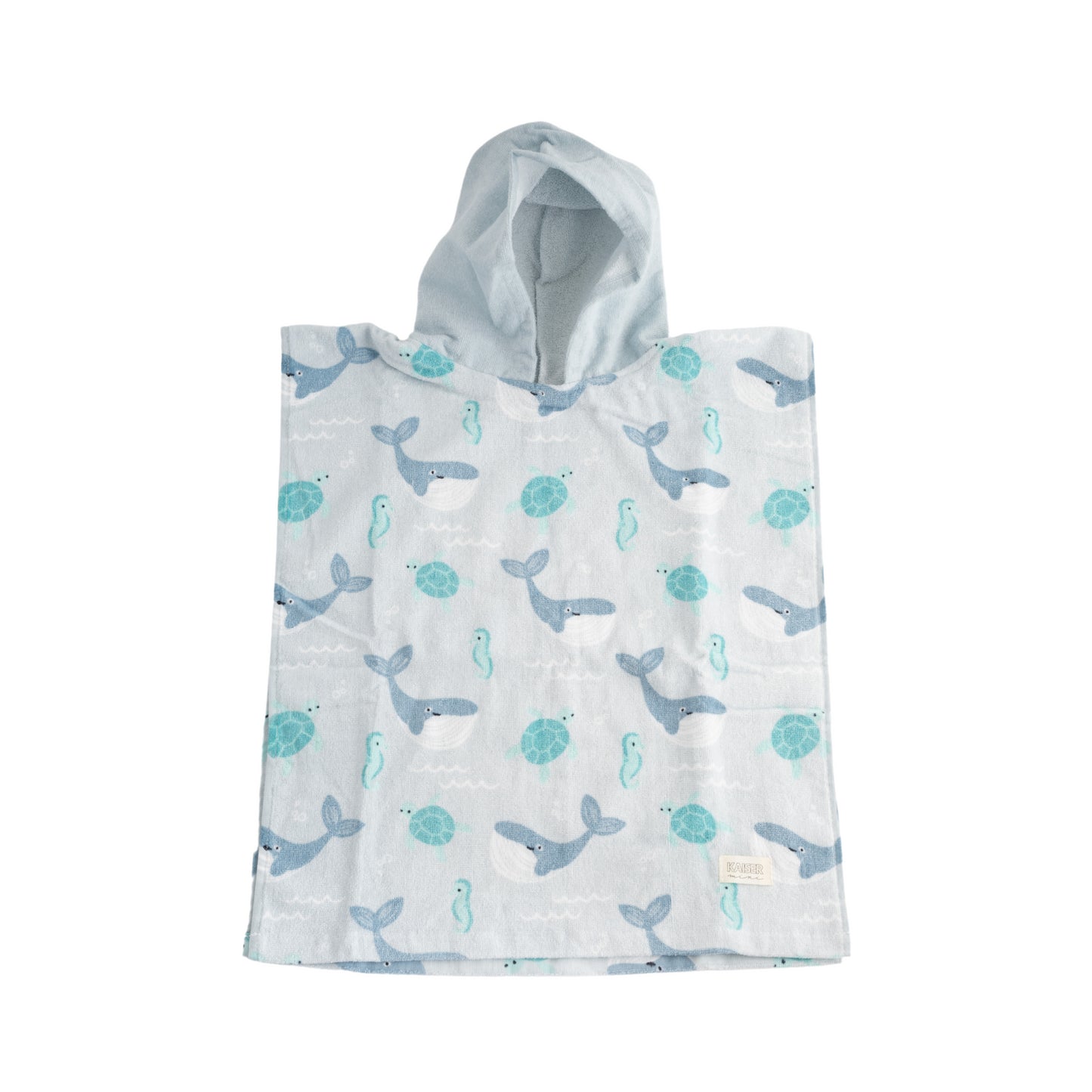 Baby Hooded Beach Towel - Whale