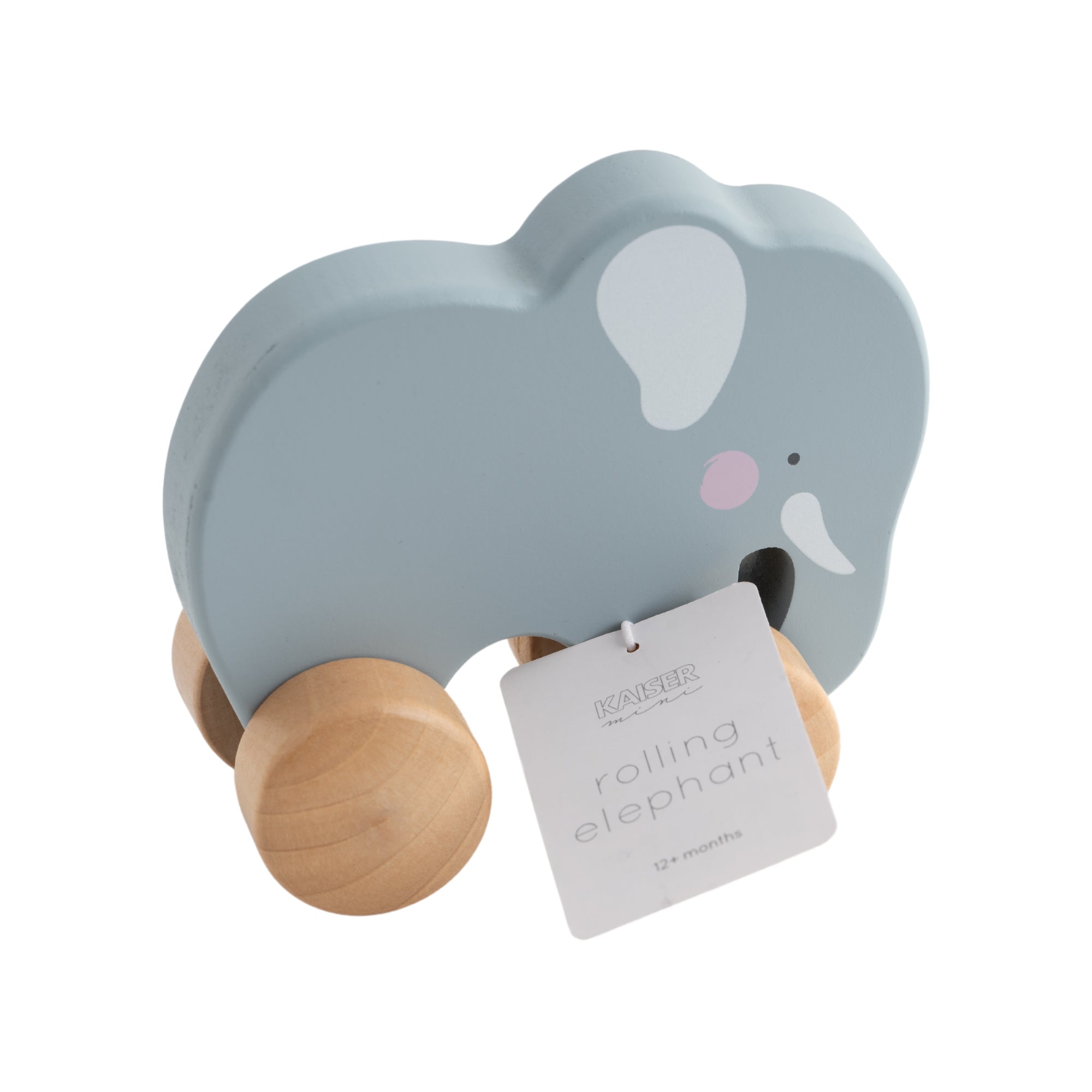 Baby Wooden Rolling Animal - Elephant