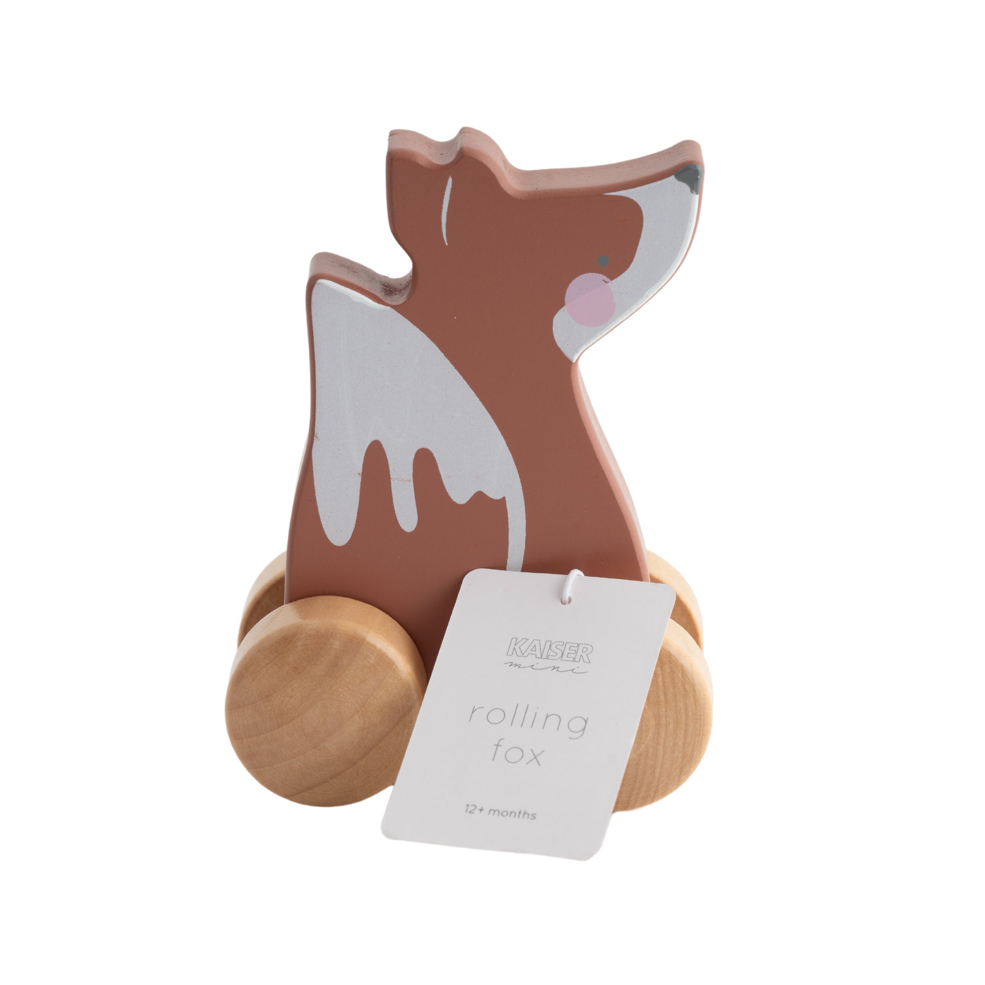 Baby Wooden Rolling Animal - Fox