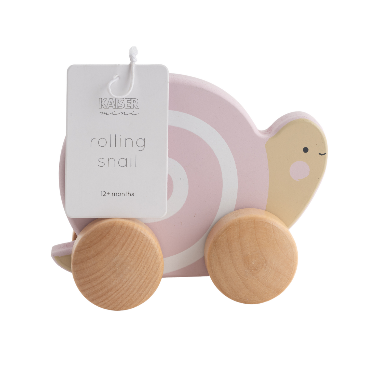 Baby Wooden Rolling Animal - Snail