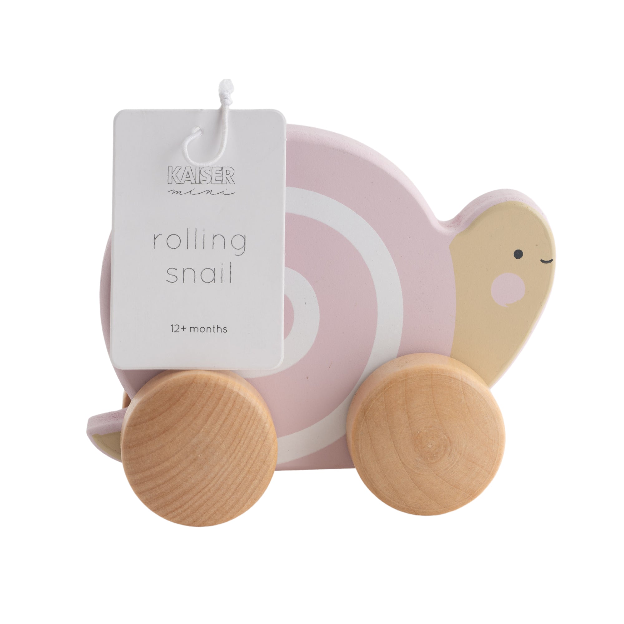 Baby Wooden Rolling Animal - Snail