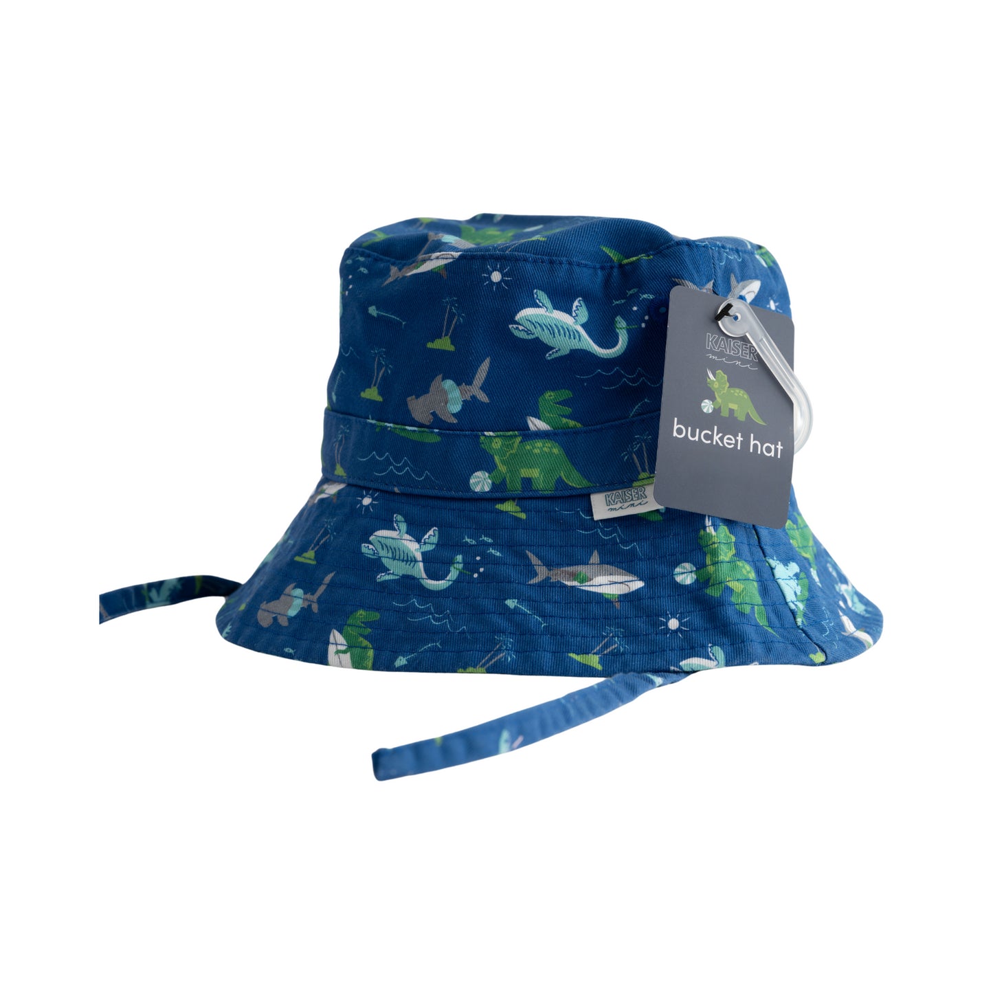 Bucket Hat Med - Aqua Dino