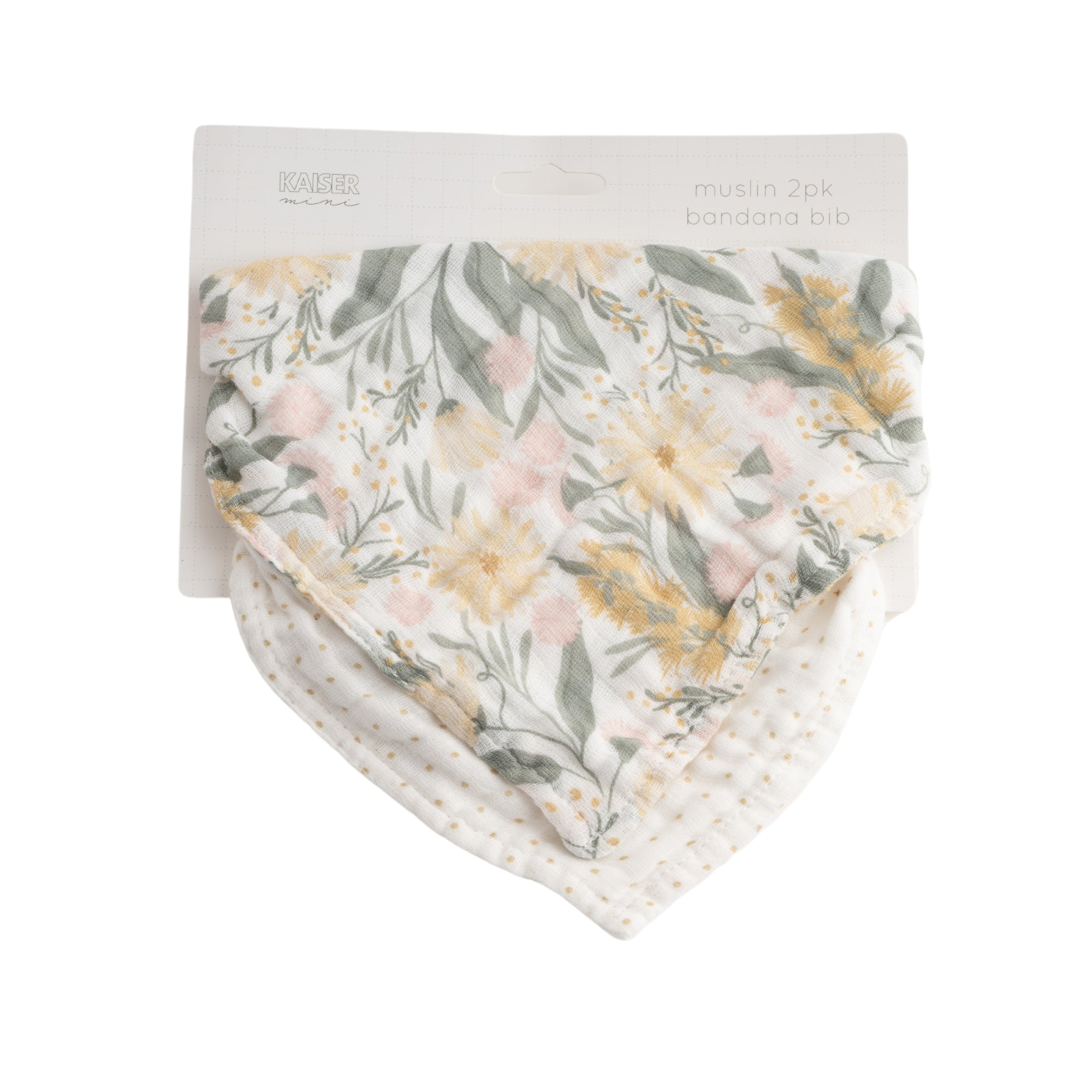 2Pk Muslin Bandana Bib - Wild Natives