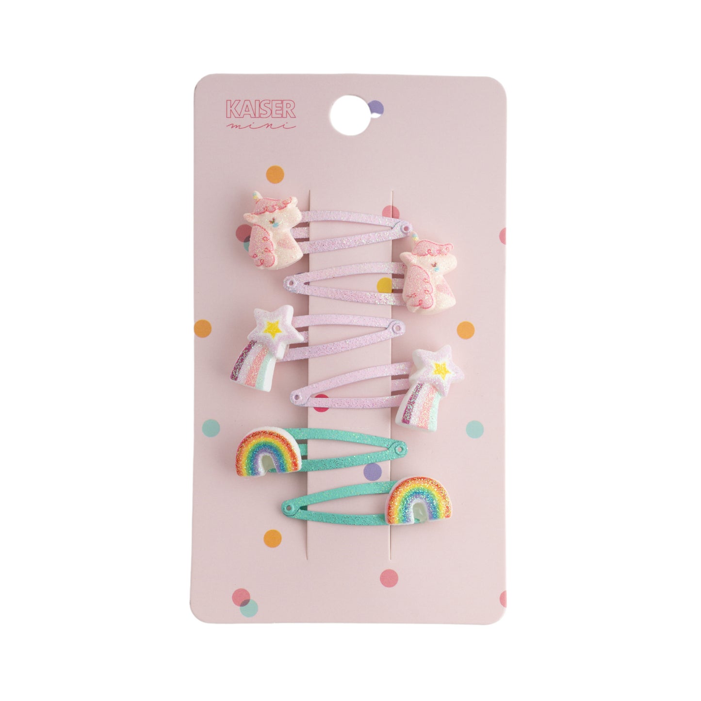 6Pk Hairpin Set - Unicorn/Rainbow