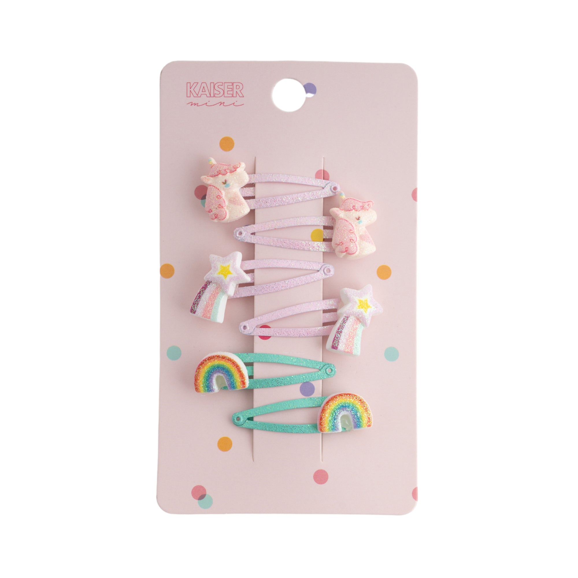 6Pk Hairpin Set - Unicorn/Rainbow