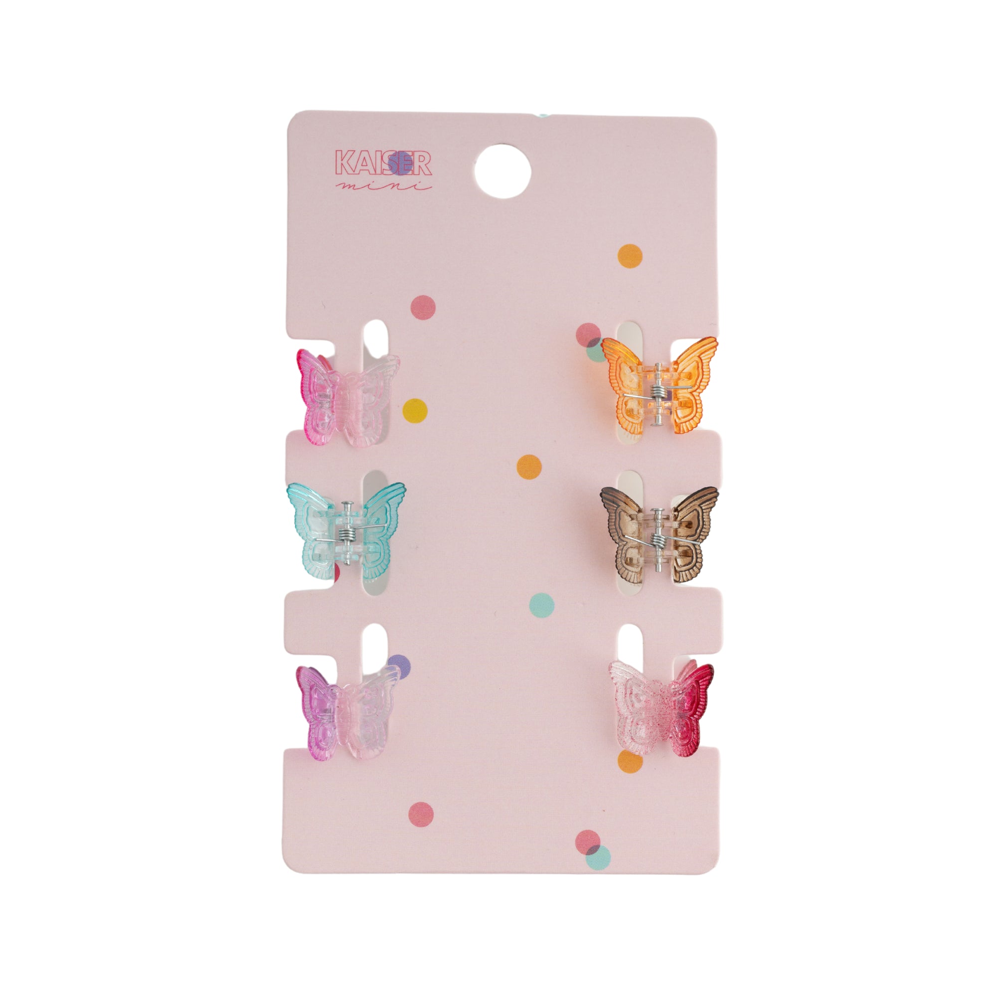 6Pk Claw Clip Set - Butterfly