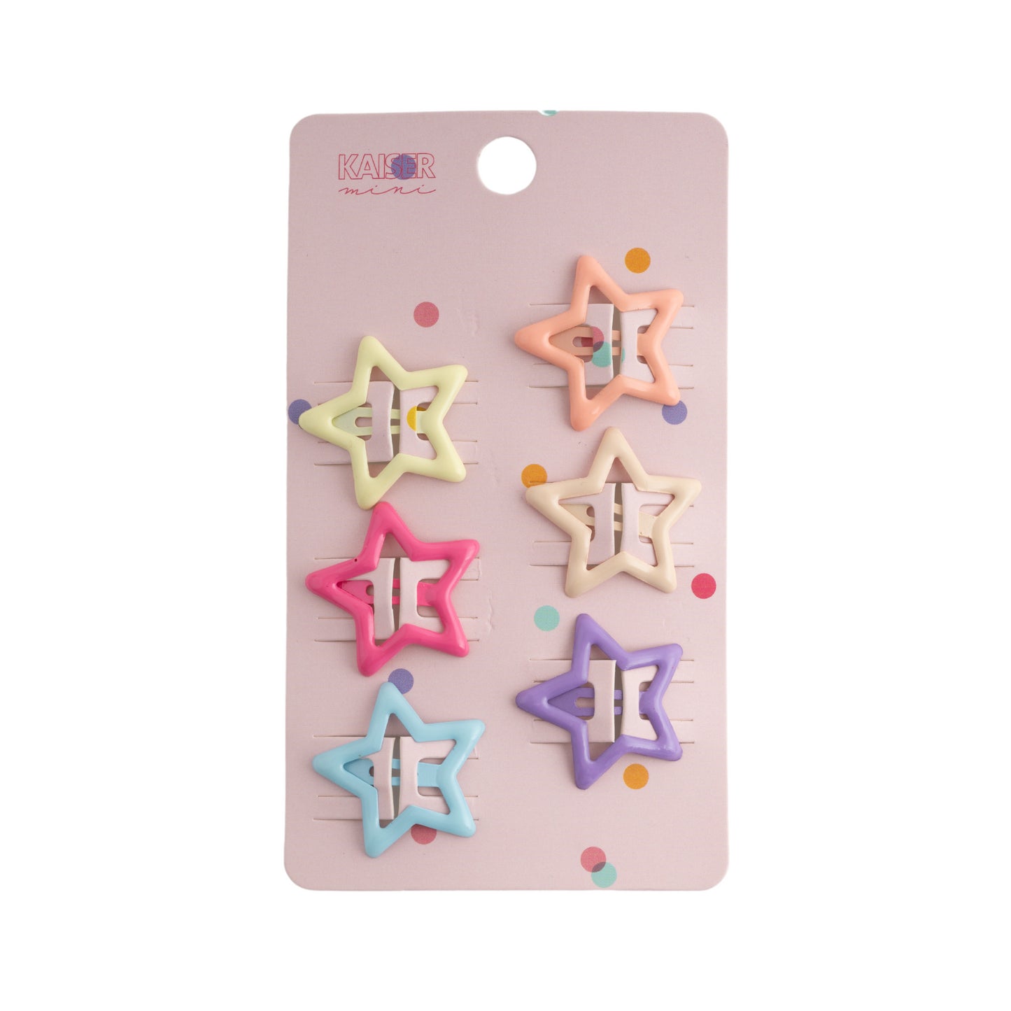 6Pk Claw Clip Set - Star