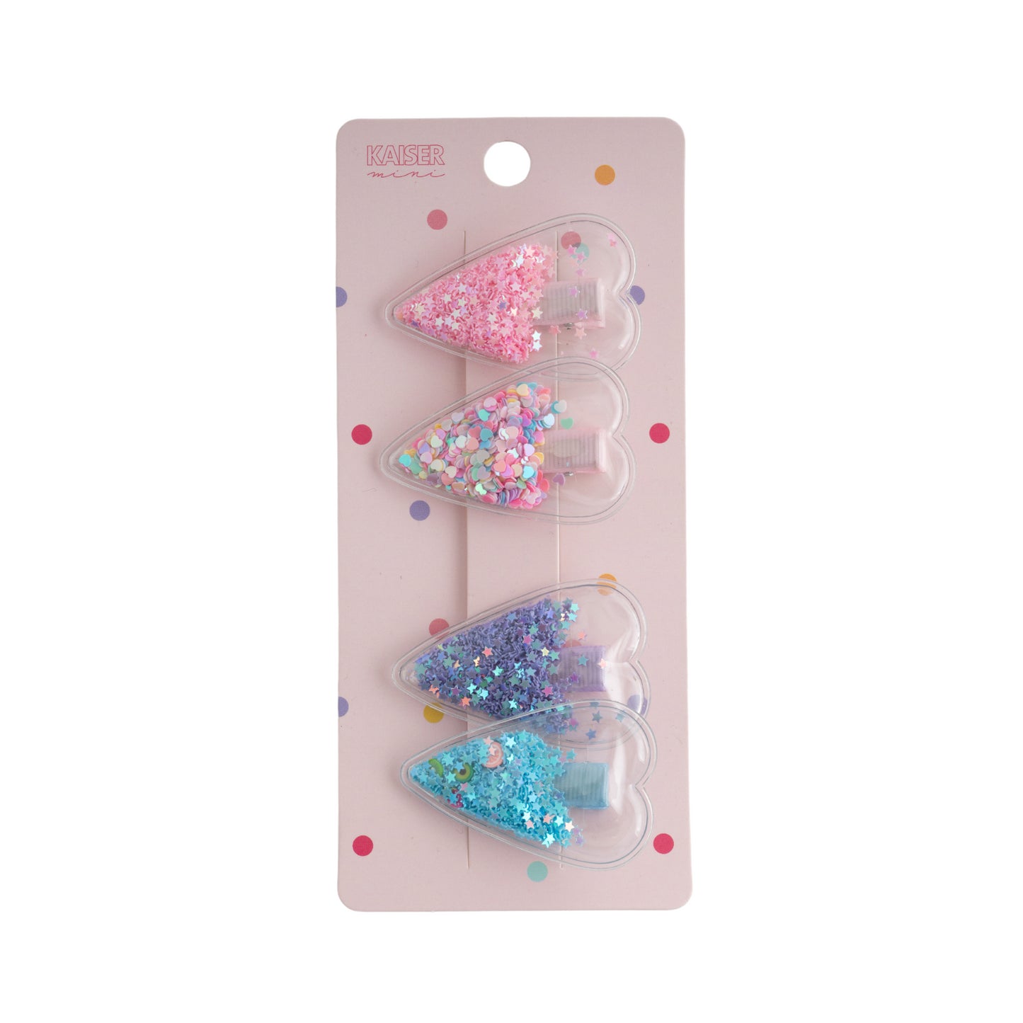 4pk Sprinkle Clip Set - Oval Heart